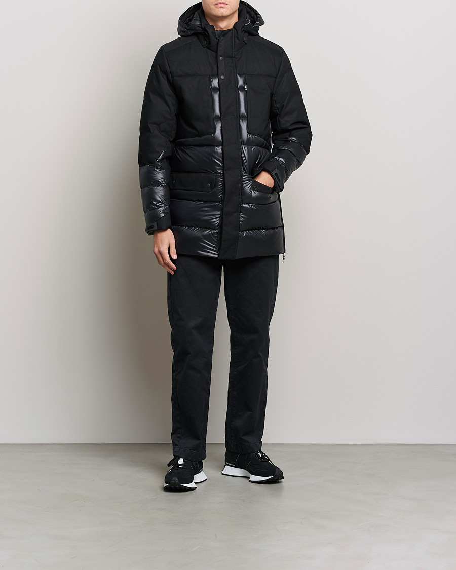 Uomini | Giacche | BOSS GREEN | Arviko Semi Glossy Down Parka Black