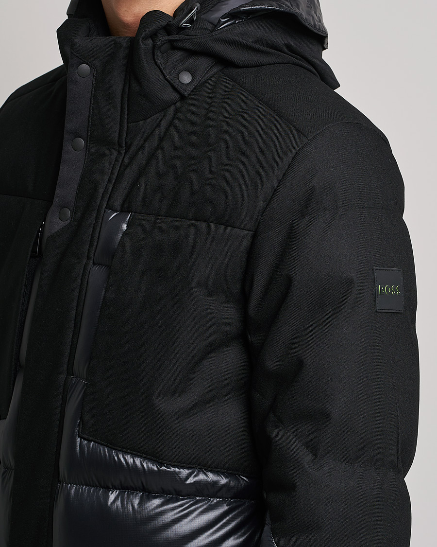 Uomini | Giacche | BOSS GREEN | Arviko Semi Glossy Down Parka Black