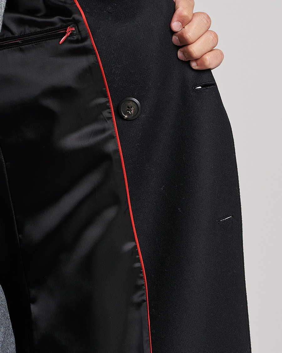 Uomini | Giacche | HUGO | Miroy Wool Double Breasted Coat Black