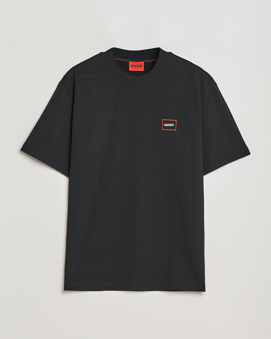Uomini | T-shirt | HUGO | Dosmos Logo Crew Neck T-Shirt Black