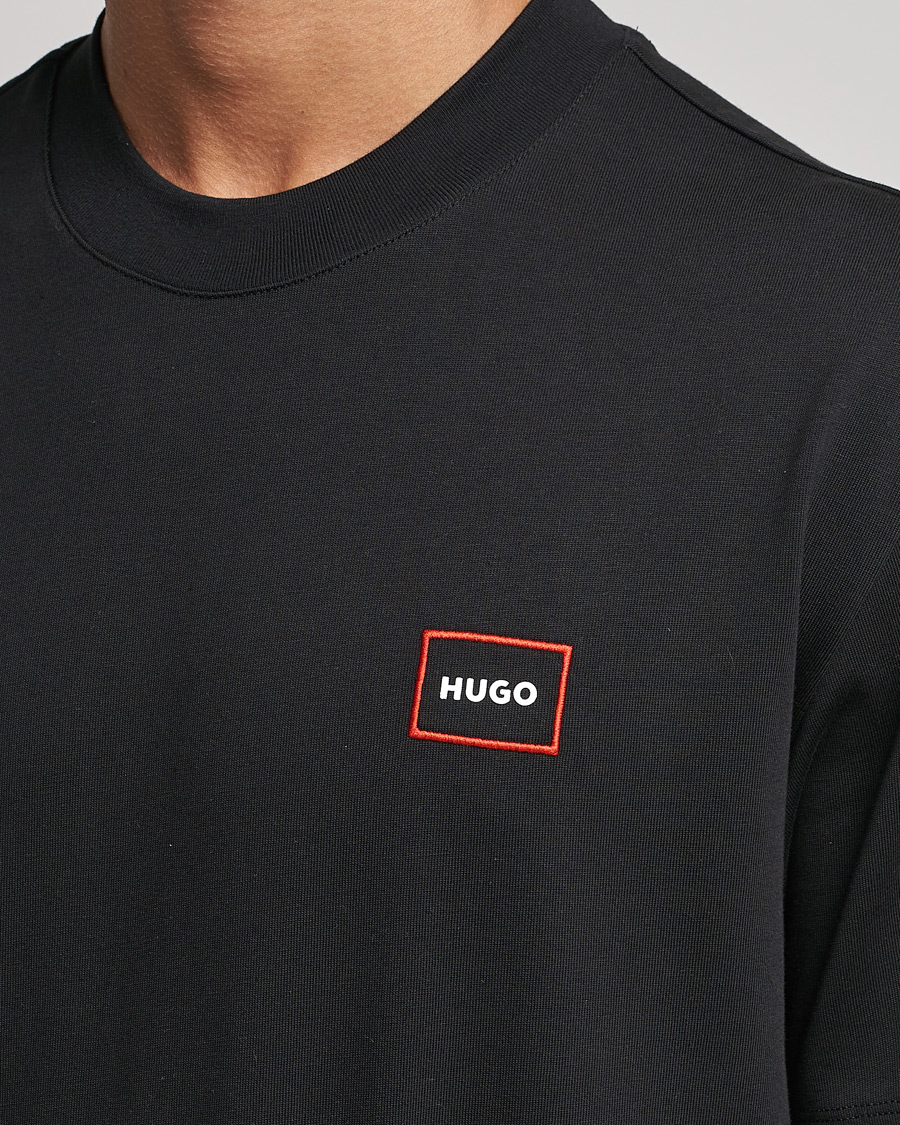 Uomini | T-shirt | HUGO | Dosmos Logo Crew Neck T-Shirt Black