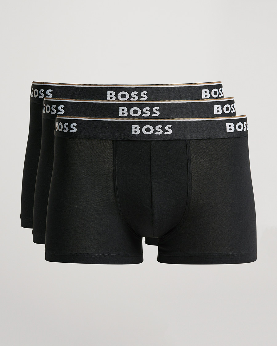 Uomini | Biancheria intima | BOSS BLACK | 3-Pack Trunk Boxer Shorts Black
