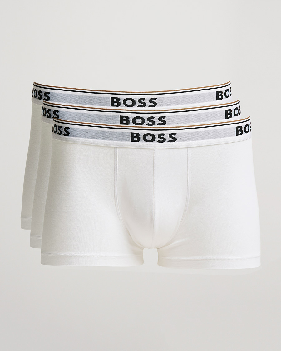 Uomini | Biancheria intima | BOSS BLACK | 3-Pack Trunk Boxer Shorts White