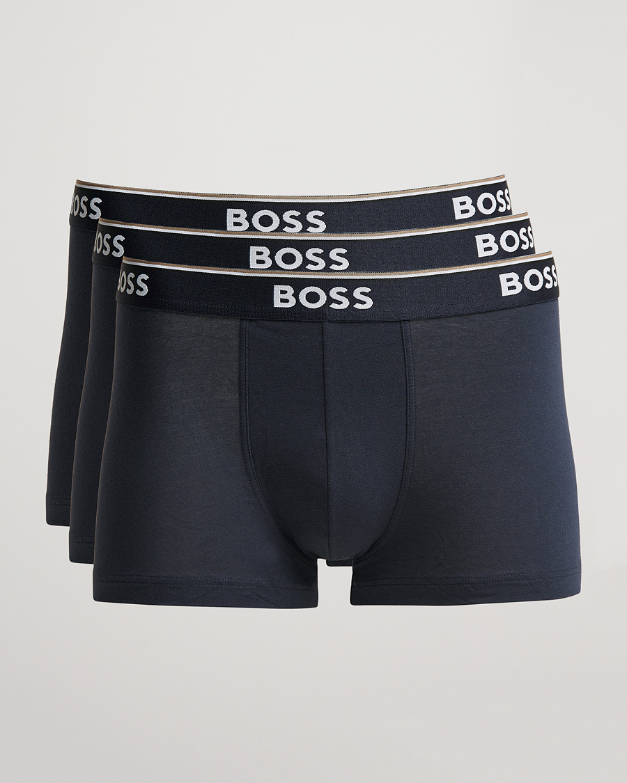 Uomini | Biancheria intima | BOSS BLACK | 3-Pack Trunk Boxer Shorts Open Blue