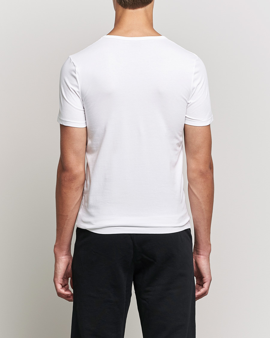 Uomini | T-shirt | BOSS BLACK | 2-Pack V-Neck Slim Fit T-Shirt White
