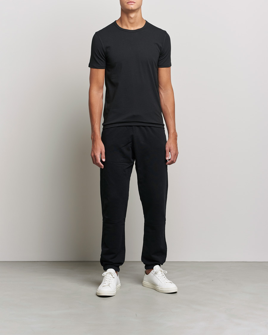 Uomini | T-shirt | BOSS BLACK | 2-Pack Crew Neck Slim Fit T-Shirt Black