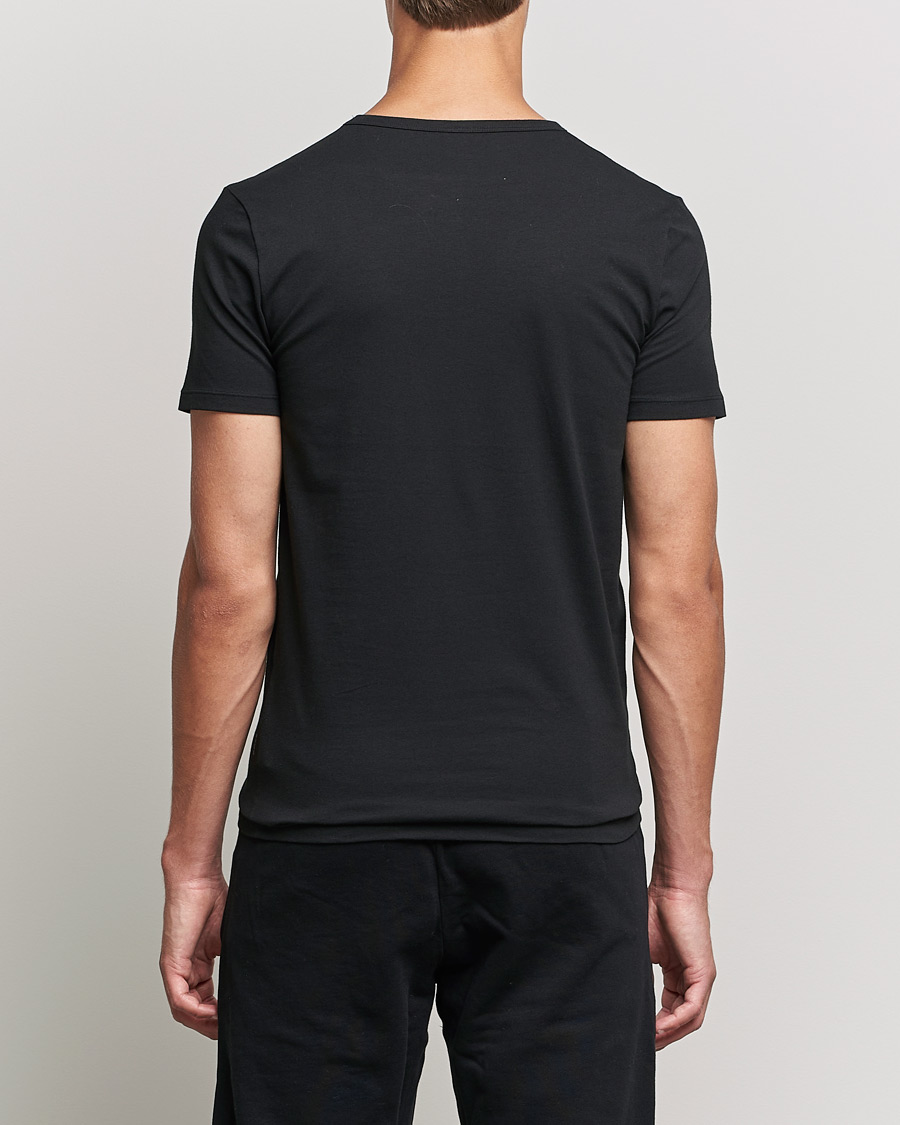 Uomini | T-shirt | BOSS BLACK | 2-Pack Crew Neck Slim Fit T-Shirt Black