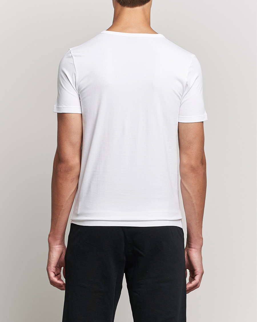 Uomini | T-shirt | BOSS BLACK | 2-Pack Crew Neck Slim Fit T-Shirt White