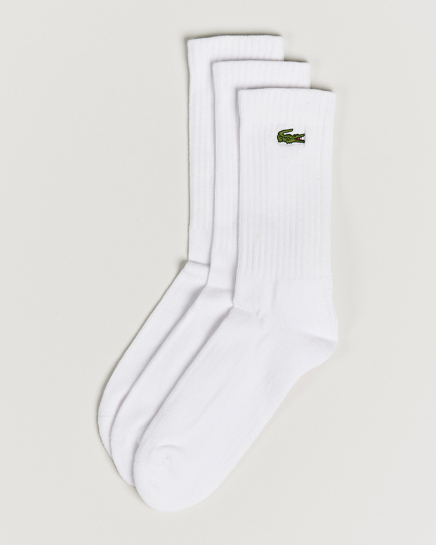 Uomini | Biancheria intima | Lacoste Sport | 3-Pack Sport Socks White