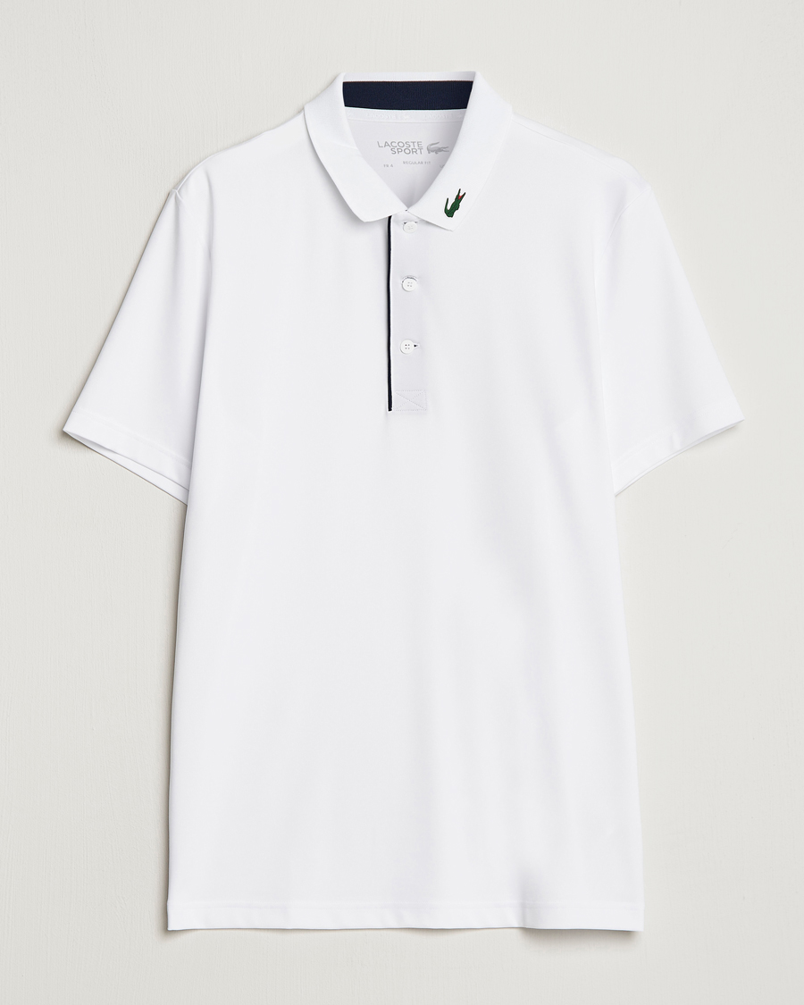 Uomini | Polo | Lacoste Sport | Jersey Golf Polo White/Navy