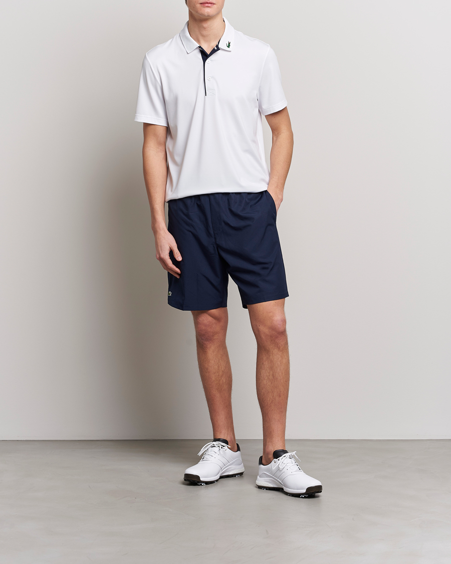 Uomini | Polo | Lacoste Sport | Jersey Golf Polo White/Navy