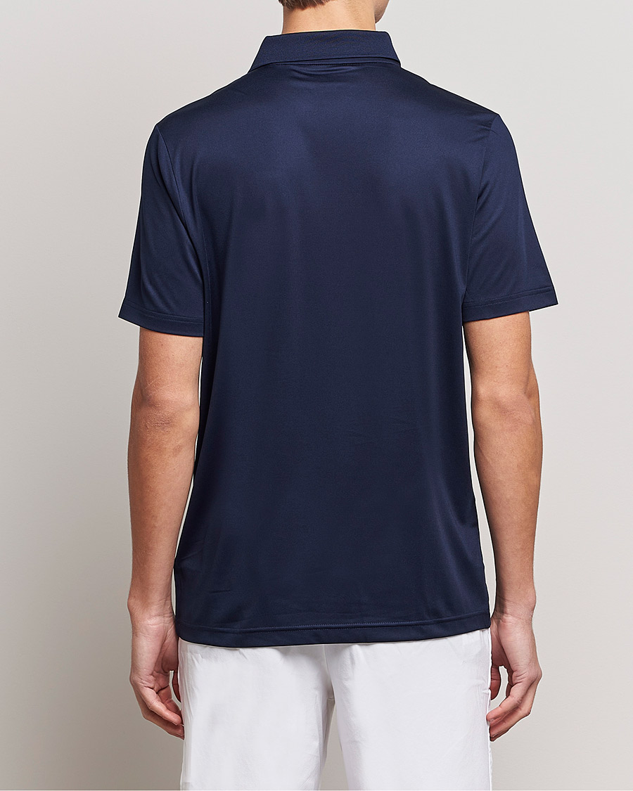 Uomini | Polo | Lacoste Sport | Performance Striped Polo Navy Blue