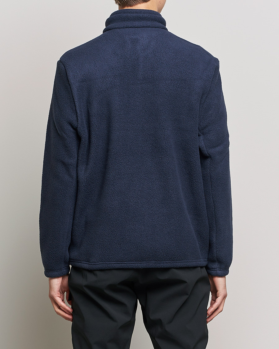 Uomini | Maglieria | Peak Performance | Fleece Snap T-Neck Blue Shadow