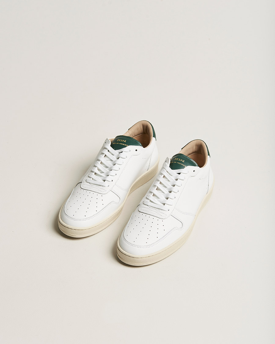 Uomini | Zespà ZSP23 APLA Leather Sneakers Vert Sombre | Zespà | ZSP23 APLA Leather Sneakers Vert Sombre