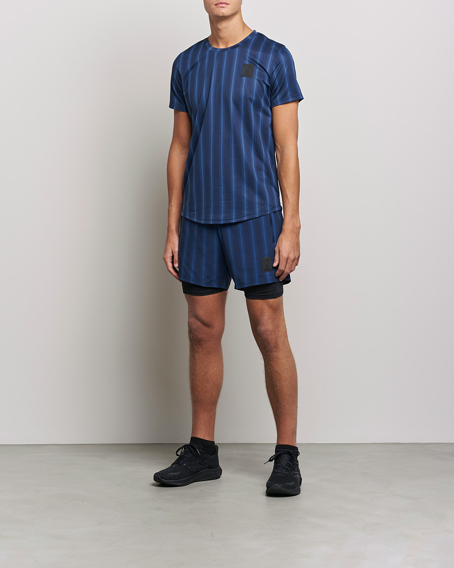 Uomini | T-shirt | NN07 | Combat Short Sleeve T-Shirt Navy Stripe