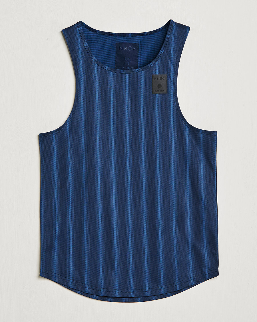 Uomini | T-shirt | NN07 | Combat Singlet Navy Stripe