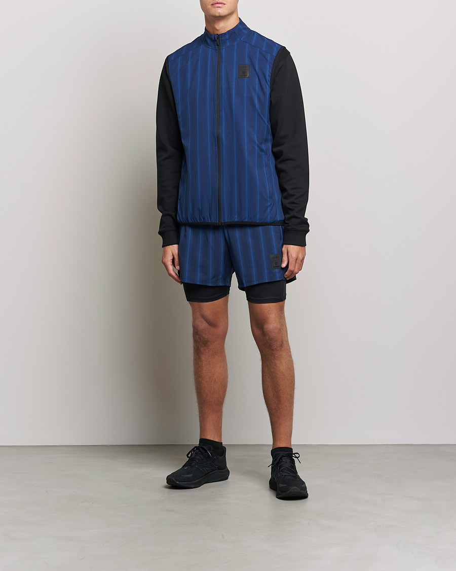 Uomini | Maglieria | NN07 | Pace Full Zip Vest Navy Stripe