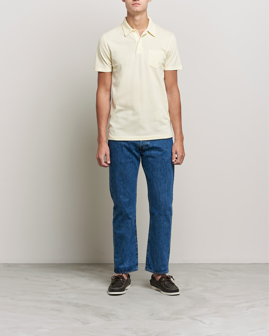 Uomini | Polo | Sunspel | Riviera Polo Shirt Lemon