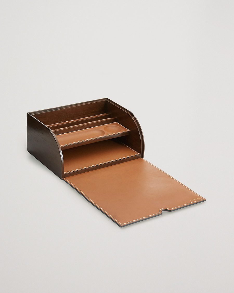 Uomini | Ralph Lauren Home Brennan Leather Writers Box Saddle Brown | Ralph Lauren Home | Brennan Leather Writers Box Saddle Brown