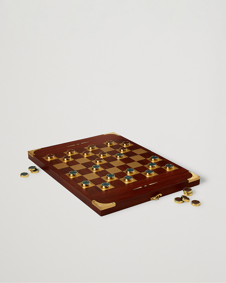 Uomini | Ralph Lauren Home Parkwood Wooden Backgammon Set Mahogony/Brass | Ralph Lauren Home | Parkwood Wooden Backgammon Set Mahogony/Brass