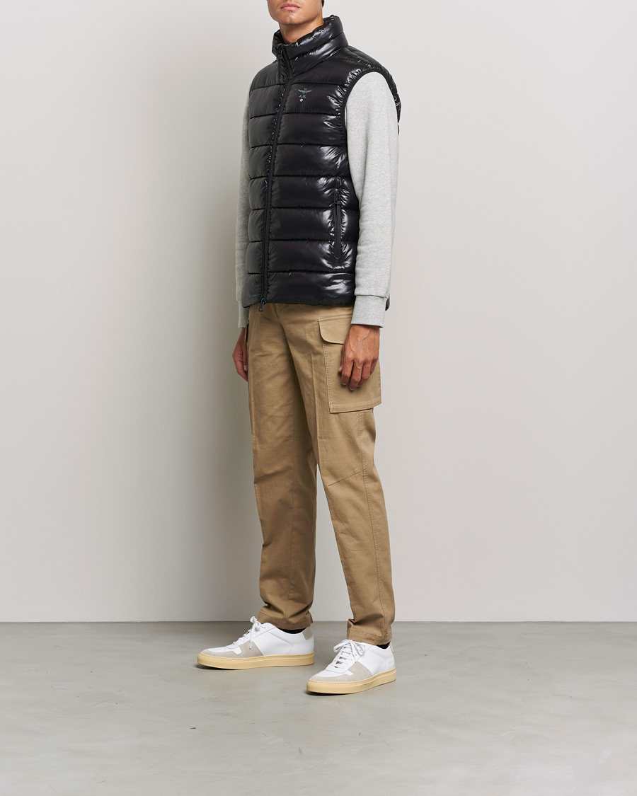 Uomini | Gilet | Aeronautica Militare | Padded Gilet Jet Black