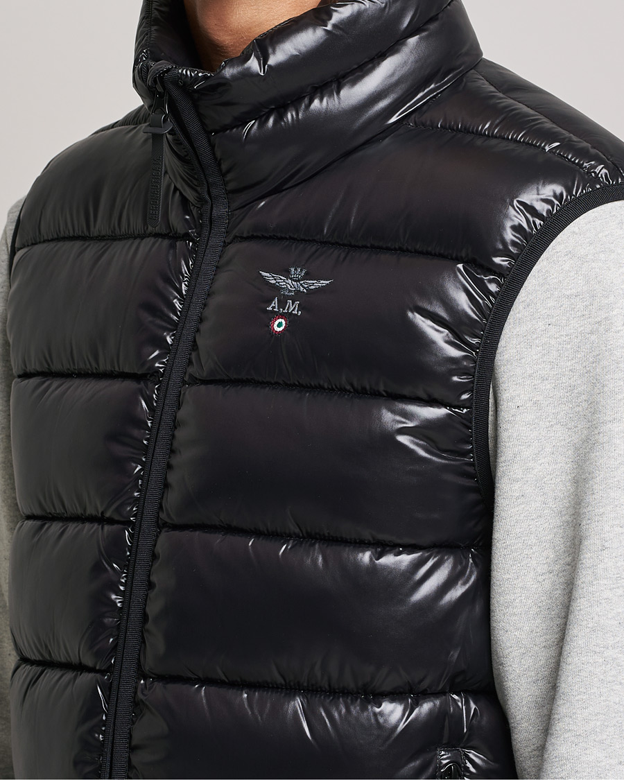 Uomini | Gilet | Aeronautica Militare | Padded Gilet Jet Black