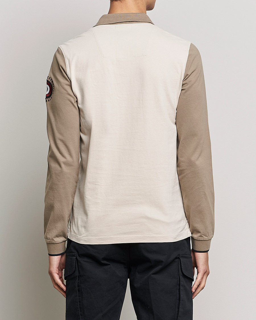 Uomini | Maglieria | Aeronautica Militare | Long Sleeve Logo Polo Tortora