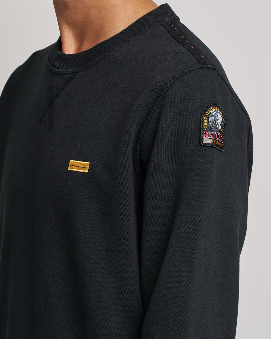Uomini | Maglieria | Parajumpers | Basic Cotton Fleece Sweatshirt Black