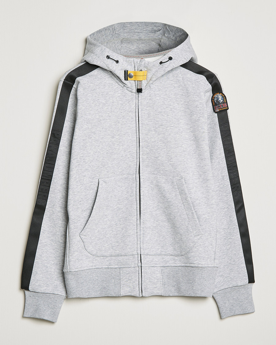 Uomini | Maglieria | Parajumpers | Aldrin Full-Zip Hoodie Steel Melange