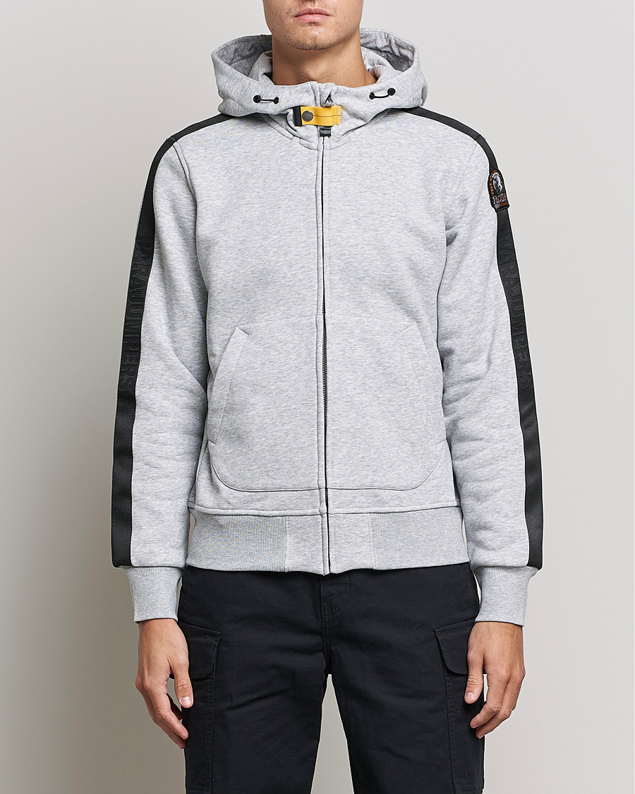 Uomini | Maglieria | Parajumpers | Aldrin Full-Zip Hoodie Steel Melange
