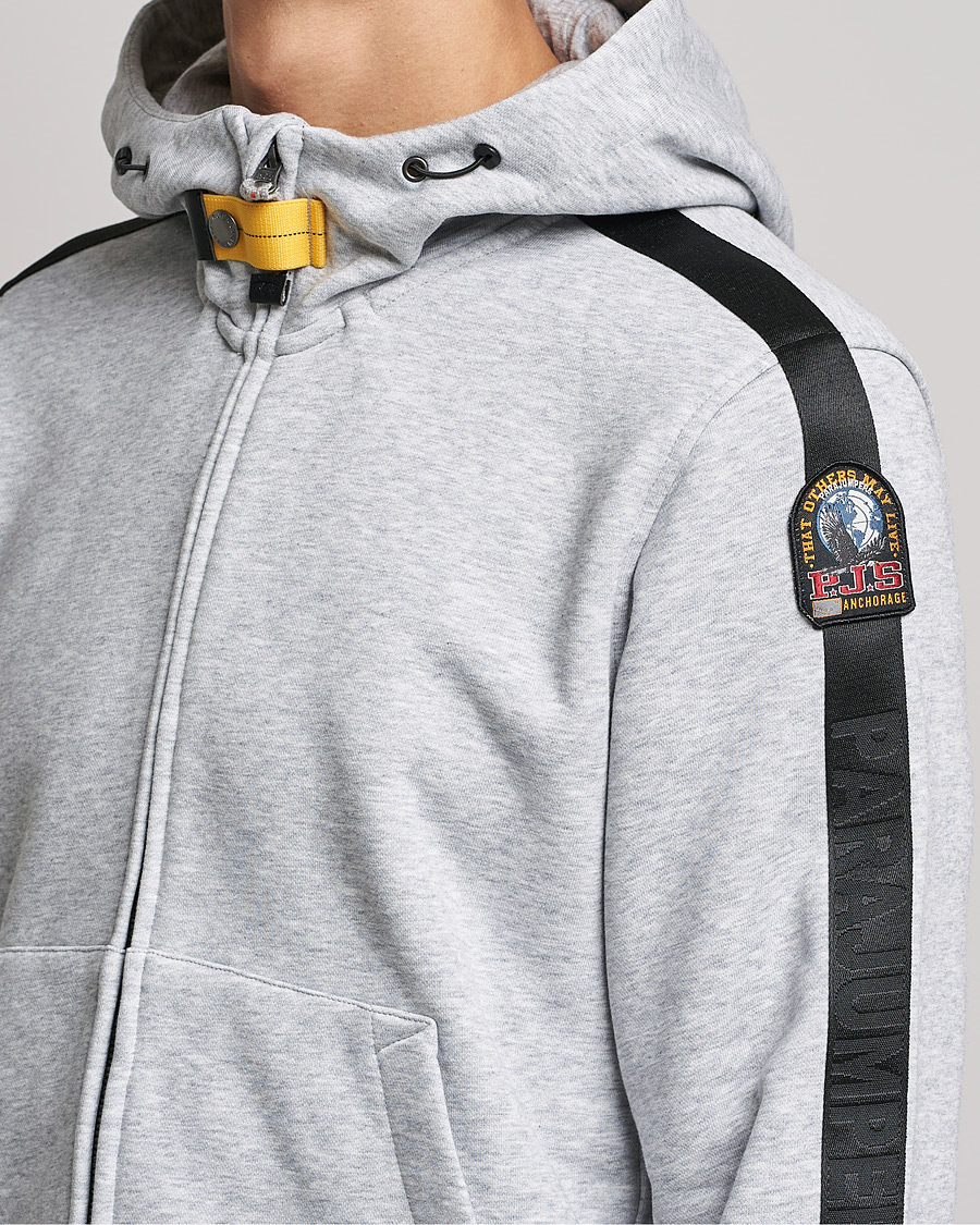 Uomini | Maglieria | Parajumpers | Aldrin Full-Zip Hoodie Steel Melange