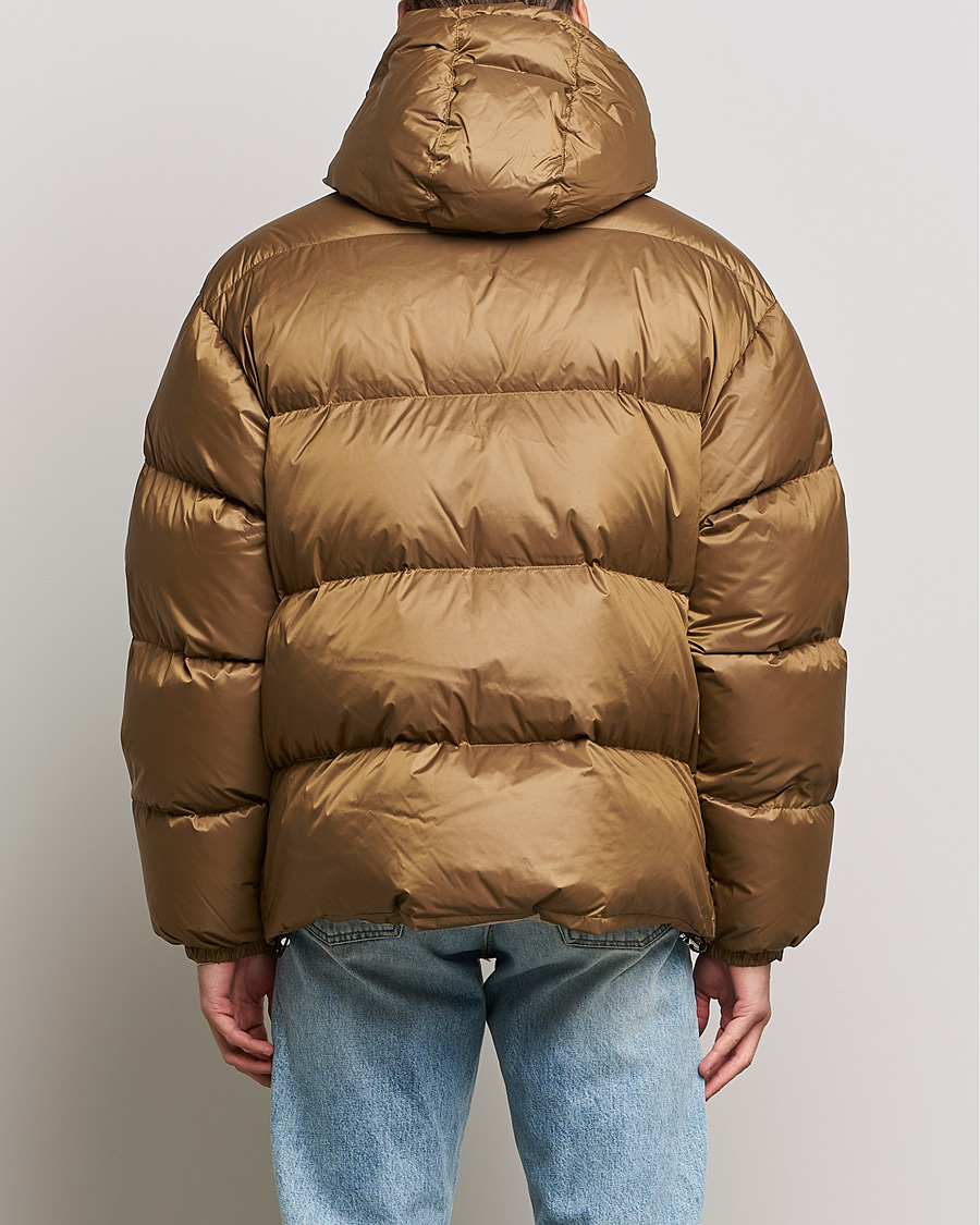 Uomini | Giacche | GANT | Shiny Puffer Hooded Jacket Toffee Beige