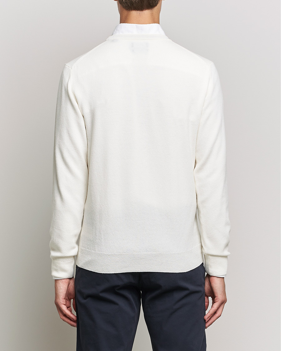 Uomini | Maglieria | GANT | Lambswool Crew Neck Pullover Cream