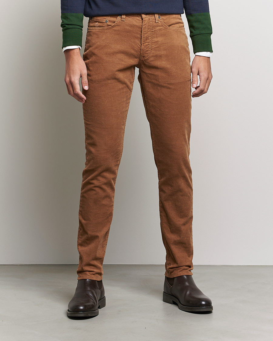 Uomini | Pantaloni | GANT | Hayes Cord Jeans Roasted Walnut