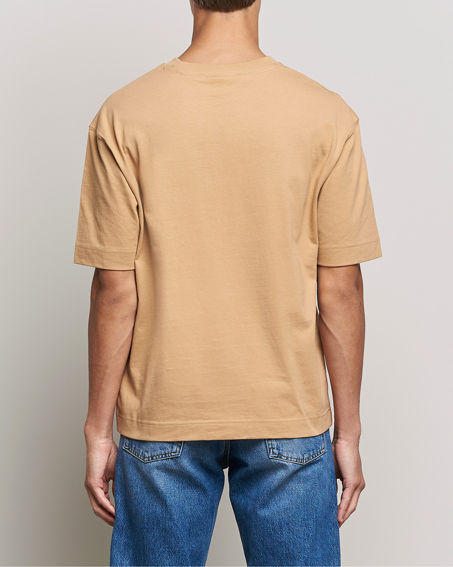 Uomini | T-shirt | GANT | Icon Crew Neck T-shirt Toffee Beige