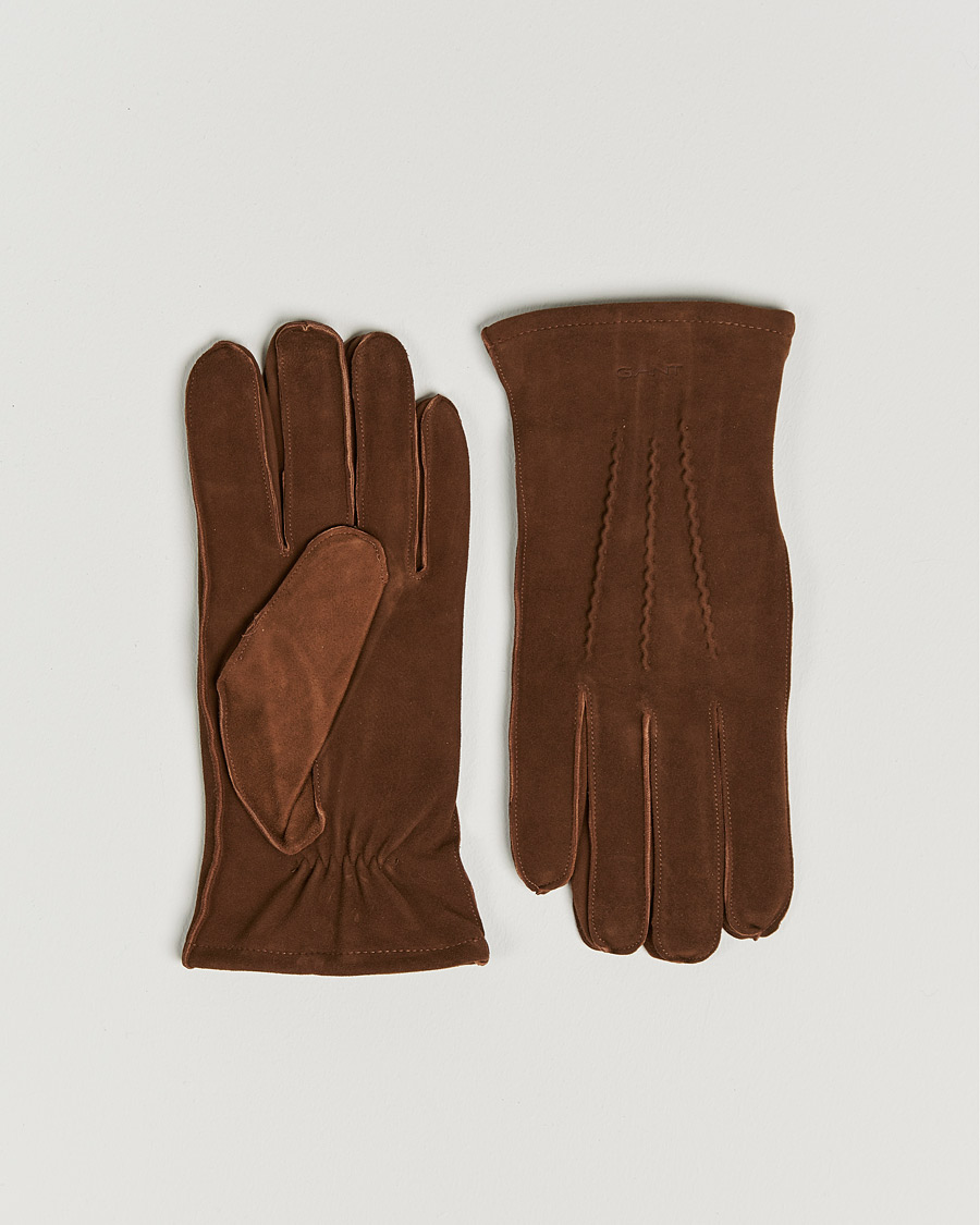 Uomini | GANT Classic Suede Gloves Clay Brown | GANT | Classic Suede Gloves Clay Brown