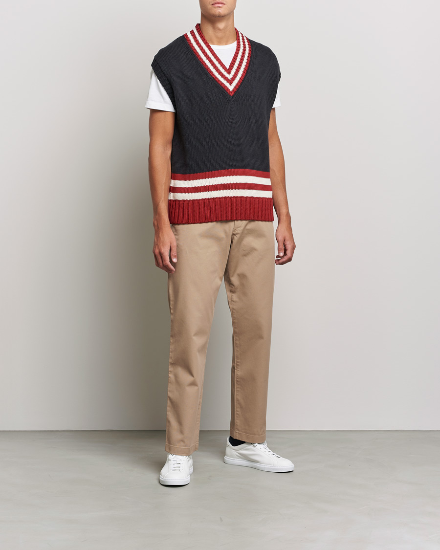 Uomini | Maglieria | GANT | Oversize Vest Autumn Sunset