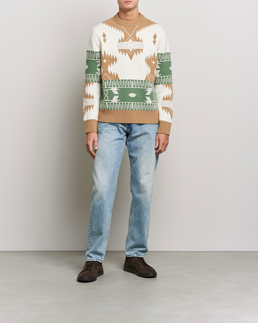 Uomini | Maglieria | Alanui | Icon Jacquard Sweater Off White
