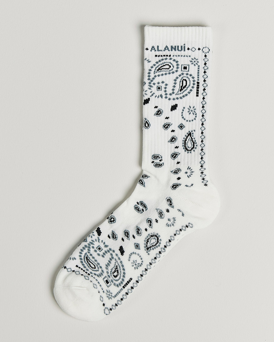 Uomini | Biancheria intima | Alanui | Bandana Printed Socks White