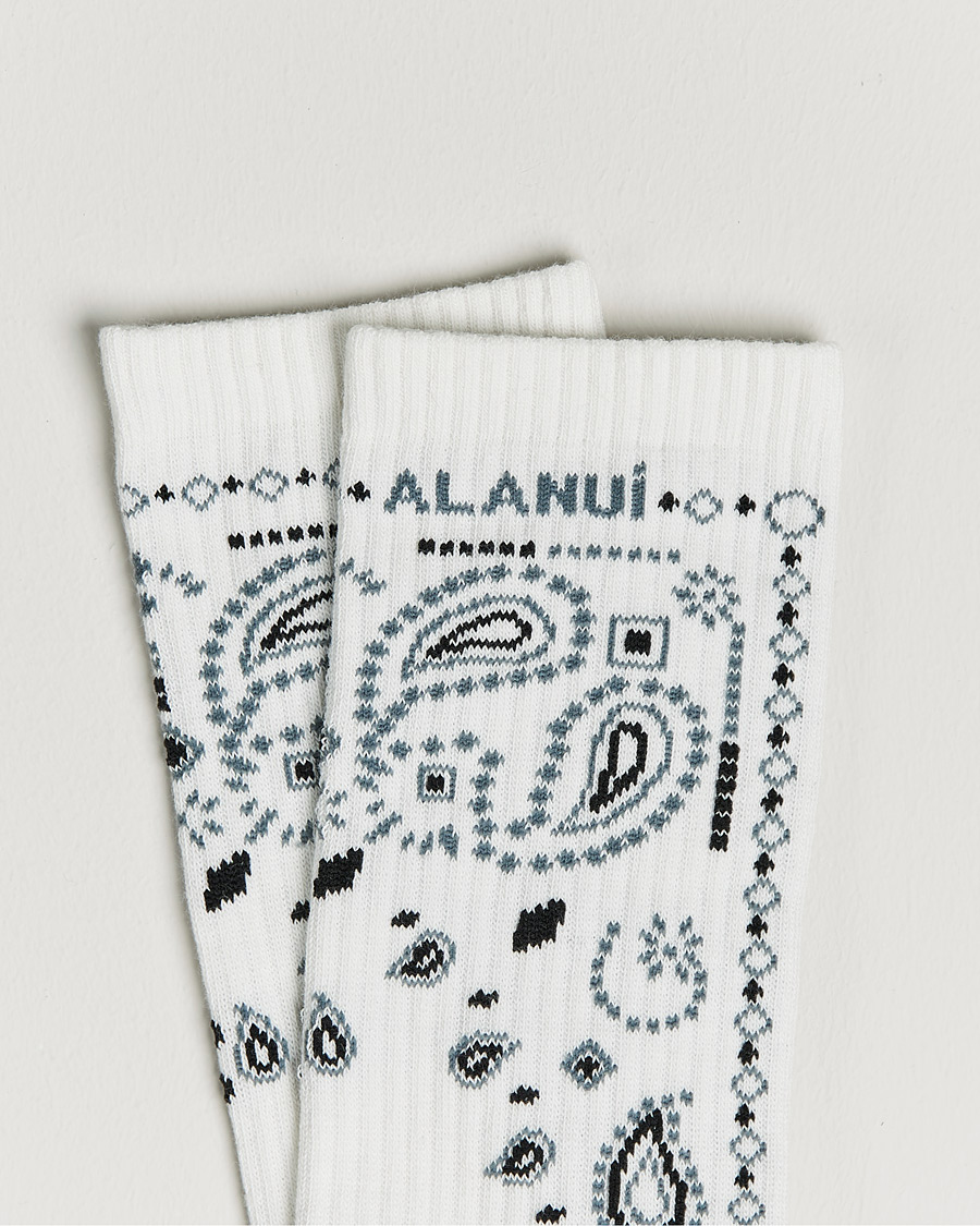 Uomini | Biancheria intima | Alanui | Bandana Printed Socks White