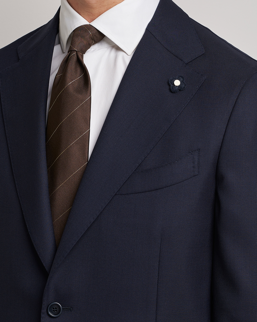 Uomini | Blazers | Lardini | Patch Pocket Wool Blazer Navy