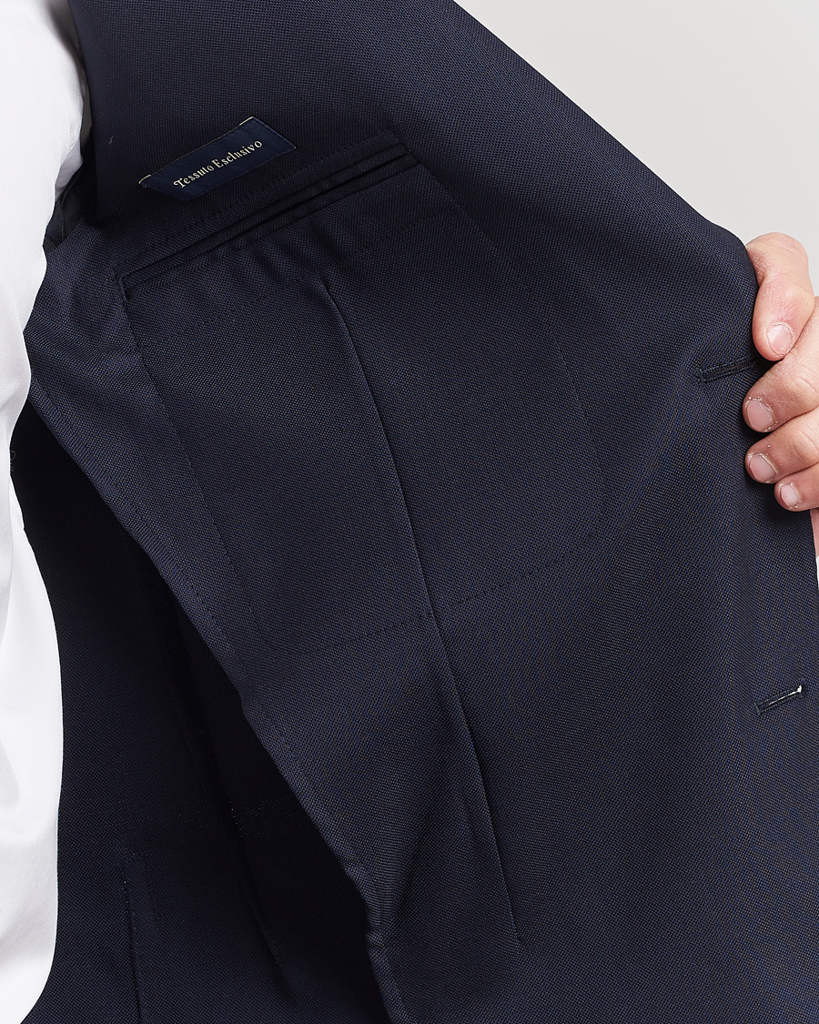 Uomini | Blazers | Lardini | Patch Pocket Wool Blazer Navy