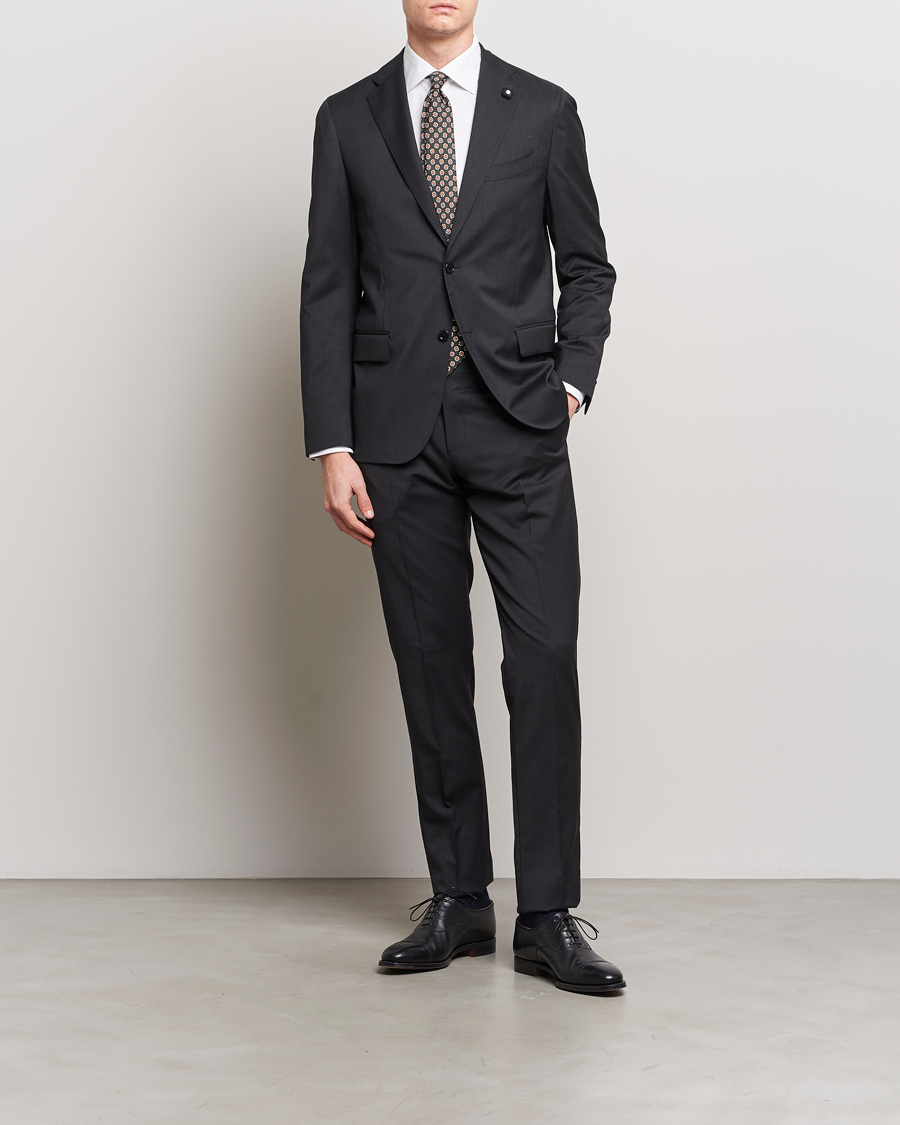 Uomini | Blazers | Lardini | Two Button Wool Blazer Grey