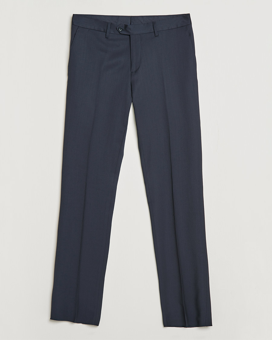 Uomini | Pantaloni | Lardini | Wool Trousers Navy