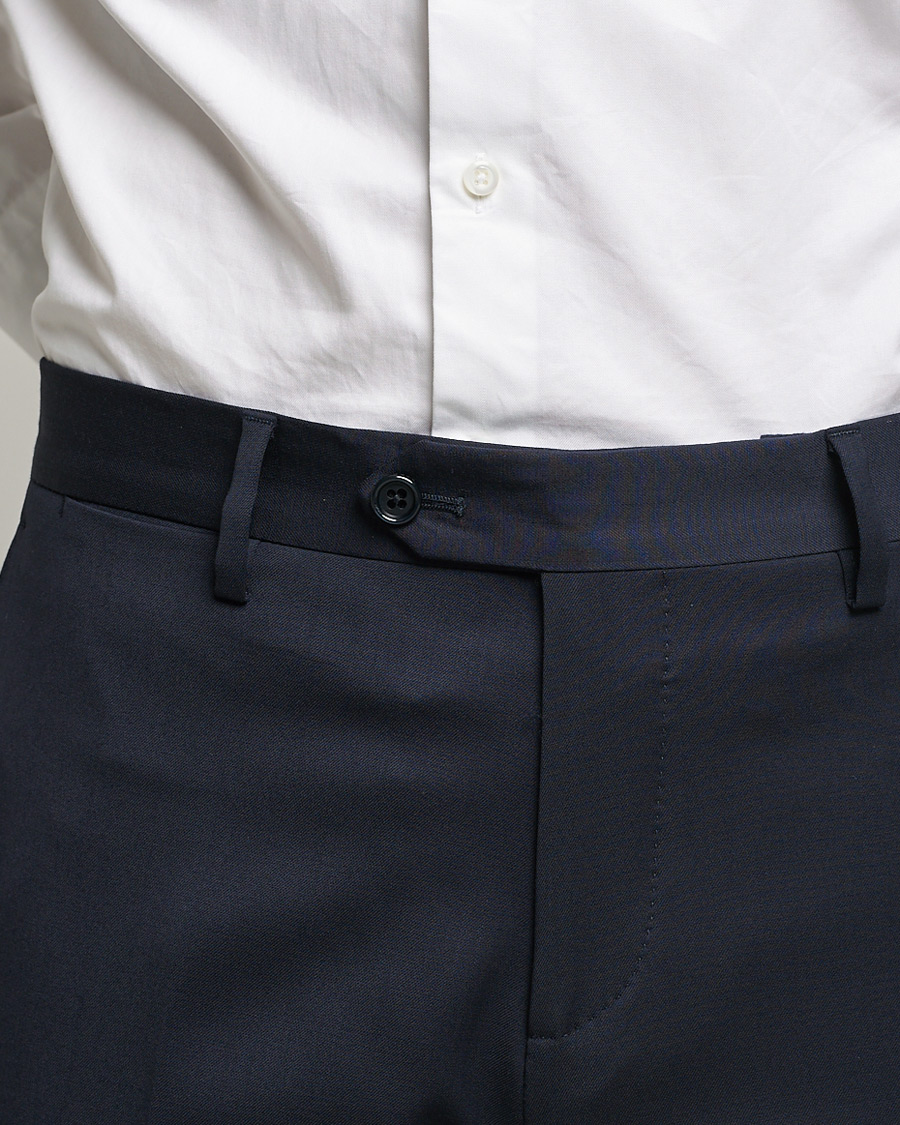 Uomini | Pantaloni | Lardini | Wool Trousers Navy