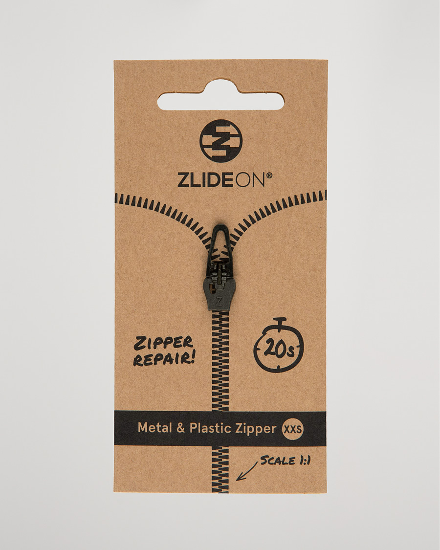 Uomini | Cura degli indumenti | ZlideOn | Normal Plastic & Metal Zipper Black XXS