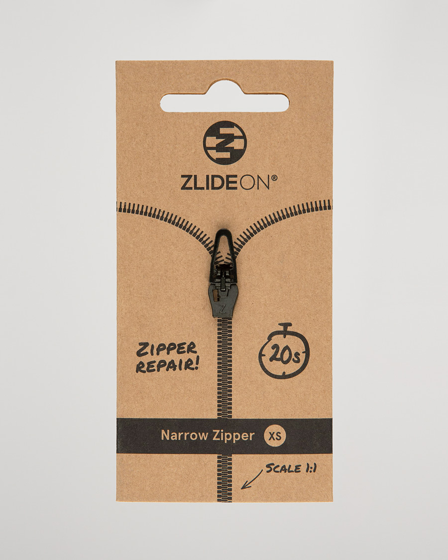 Uomini | Cura degli indumenti | ZlideOn | Narrow Zipper Black XS
