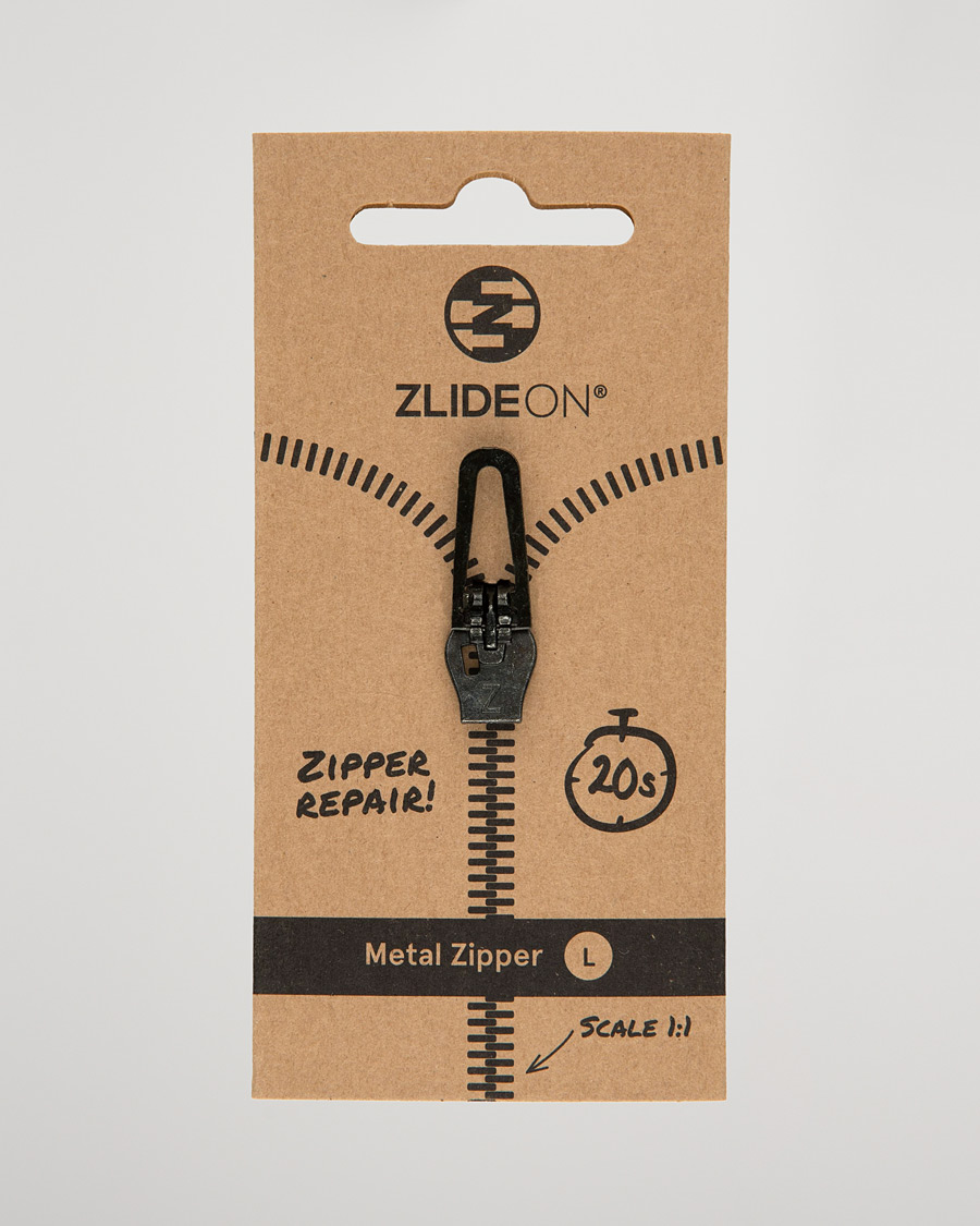 Uomini | Cura degli indumenti | ZlideOn | Normal Metal Zipper Black L