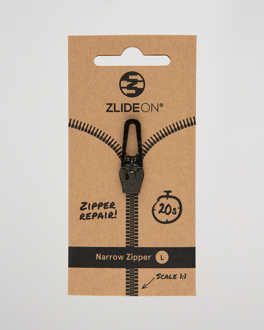 Uomini | Cura degli indumenti | ZlideOn | Narrow Zipper Black L