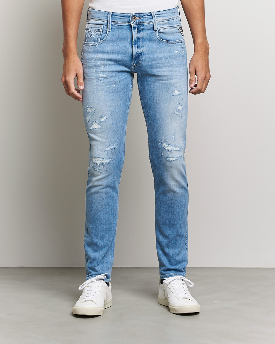 Uomini | Jeans | Replay | Anbass 20 Years Wash Jeans Light Blue